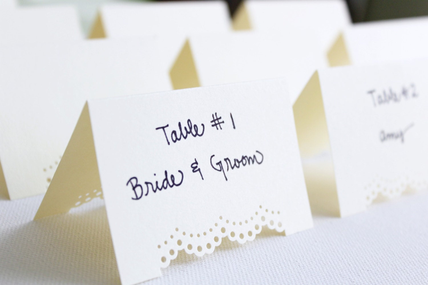 50 IVORY CREAM Place Cards, Escort Cards - Wedding, Bridal Shower, Baby Shower, Birthday Celebration, Reception Table Decoration