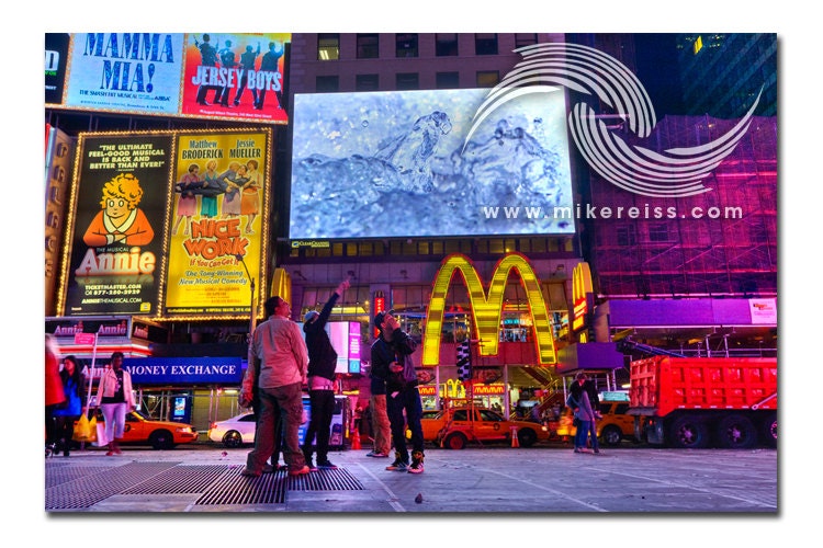 Times Square, 3am II - New York, New York - 6x8 Image on 8x10 Media