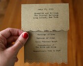 Wedding Reception Program Typewriter