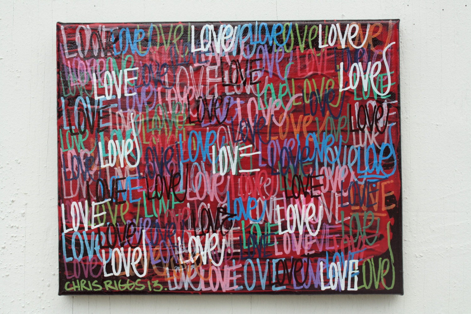 Buy paradon cigars - ORIGINAL small love peace abstract street art urban pop art acrylic paint word colorful markers painting