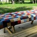 Patchwork Picnic Tablecloth, Quilted Tablecloth, Picnic Quilt, Americana Scrappy Quilt