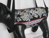 Puppy Purse in shades of Blue Paisley Sz MeD