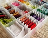 embroidery thread storage box 10x7inch pearl box