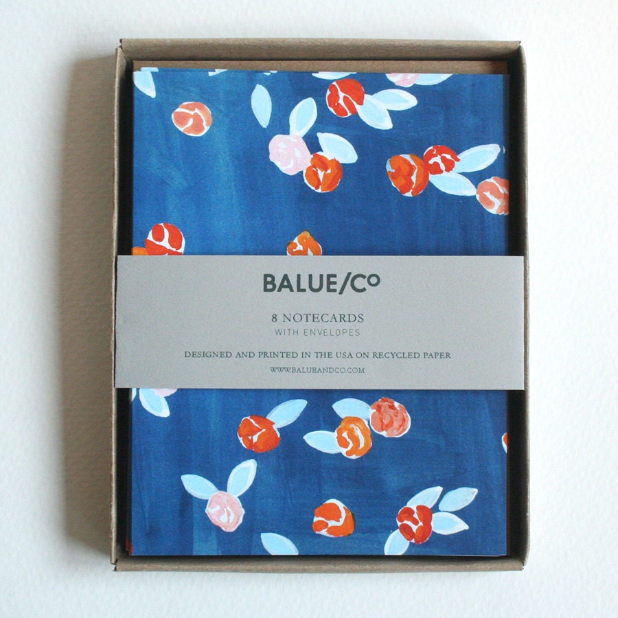 Floating Roses Notecards (Set of 8)
