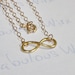 Infinity Love Necklace - 14K Gold Filled Hammered Wire
