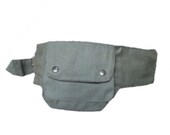 Kaki Canvas POCKET BELT utility belt Fanny Pack hip bag waist belt BUMBAG