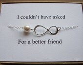 ON SALE Six (6) Infinity Bracelets with Card Sets - eternity, infinity, maid of honor, bridal gifts, bridesmaids bracelet gifts, bridal par