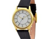 Ladies Elegance Watch with Roman Figure (Gold)