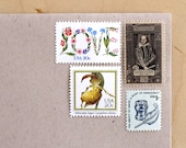 Vintage unused - Shakespeare In Love - postage stamps to post 5 letters - or use in scrapbooking and crafts