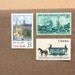 Vintage unused - New York, New York - postage stamps to post 5 letters - or use in scrapbooking and crafts