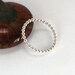 MADE TO ORDER - Single Beaded Stacking Ring - Sterling Silver