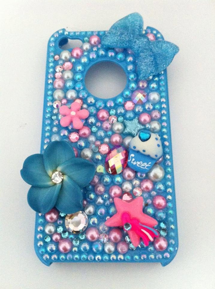 Pastel Blue and Pink iPhone 4/4s case