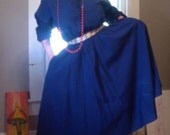 Royal Blue American Shirt Dress