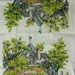 Vintage Pure Linen Blacksmith-Country Scene