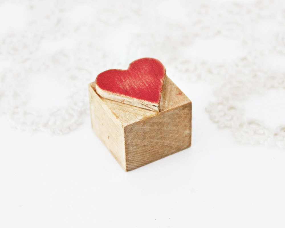 Petite Letterpress Heart