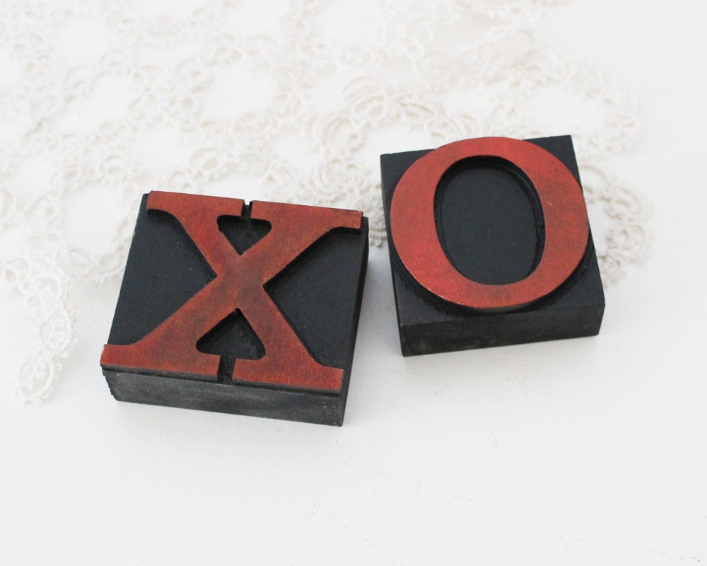 Valentine Letterpress XO