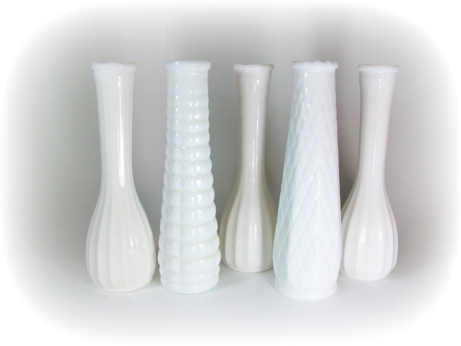Milk Glass Vases Milk Glass Vase Set Milkglass White Glass Vase White Wedding