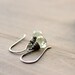 Pond  Green Amethyst Wire Wrap Earrings Sterling Silver Onion Briolette February birhtstone