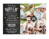 INSTANT DOWNLOAD - Father's Day Mini Session template - Photoshop template - E812