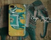 Apple iphone case for iphone iphone 5 iphone 4 iphone 4s iPhone 3Gs  : Abstract vintage India elephant