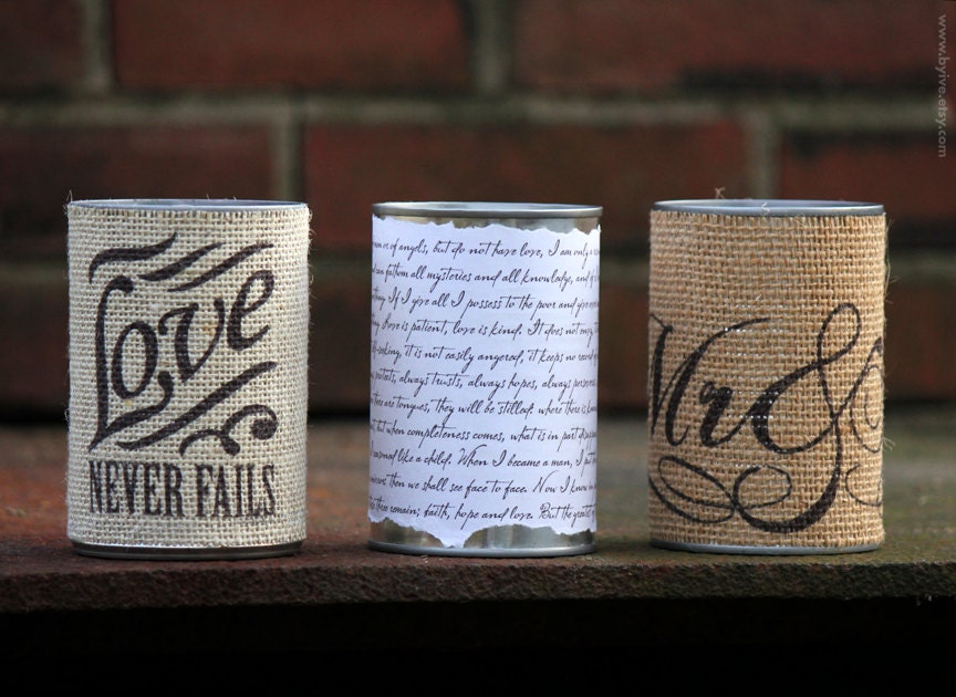 Tin Can for Vase, Centerpiece or Office Organizer.