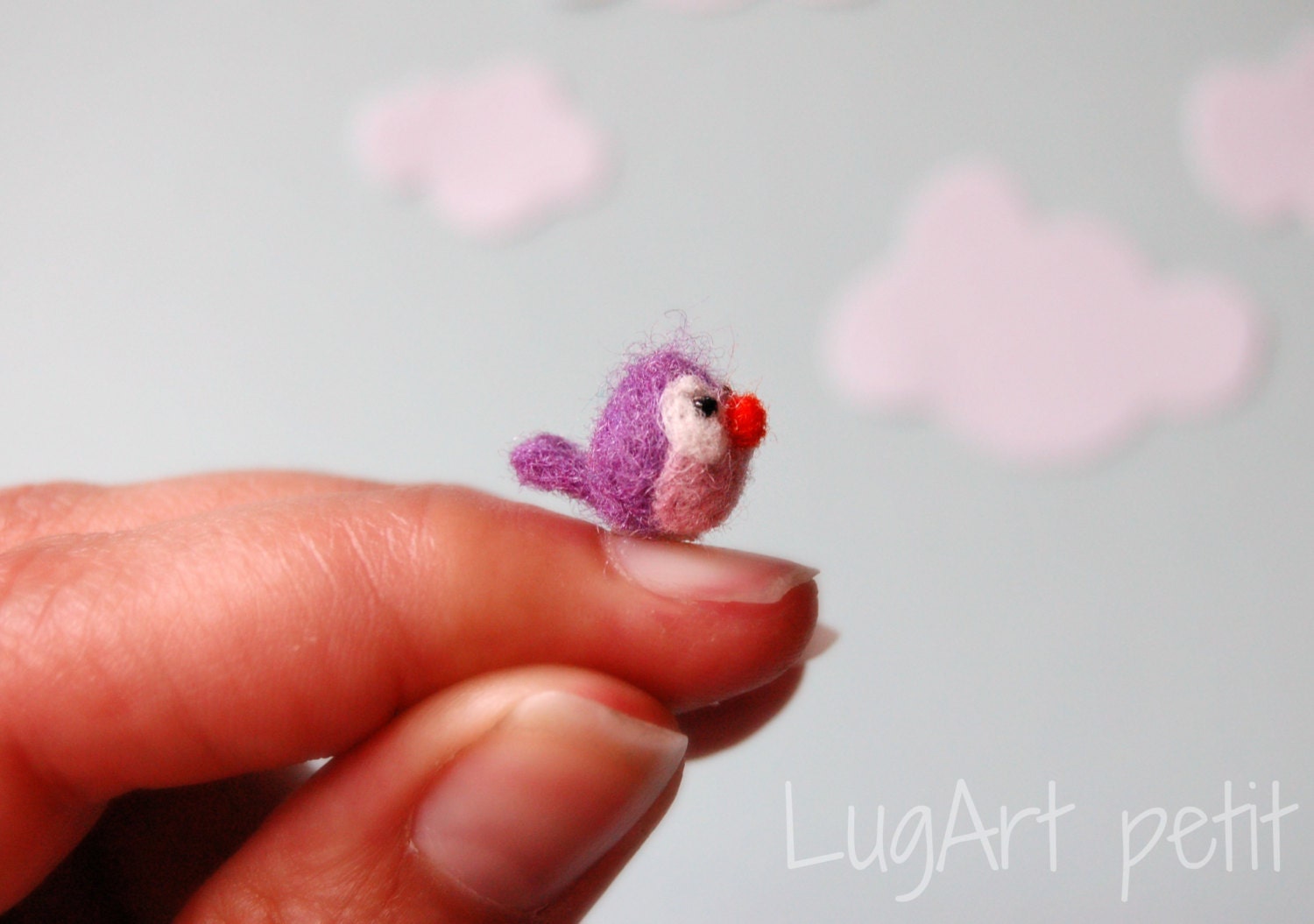 Tiny bird (violet/Pink)