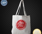 Nuka Cola Cap Screen Printed American Apparel Poly-Cotton Oversized Tote Bag.