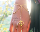 Gold (or Silver) Anchor Slave Bracelet
