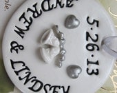 Personalized Wedding Ornament/Gift Tag - Wedding Gift - Keepsake Memento - Custom Made to Order