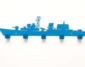five hook hanger -combat ship - blue