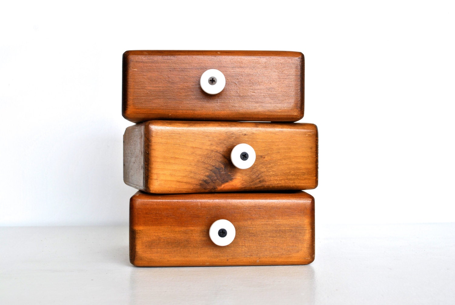 Vintage Wooden Drawers - Set of three