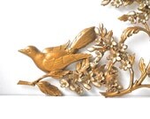 Vintage Gold and White Syroco Wall Hangings
