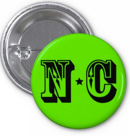 North Carolina Star pinback button