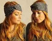 Turban Headband Womens Winter Accessory Blue Missoni multi knit hair accessories