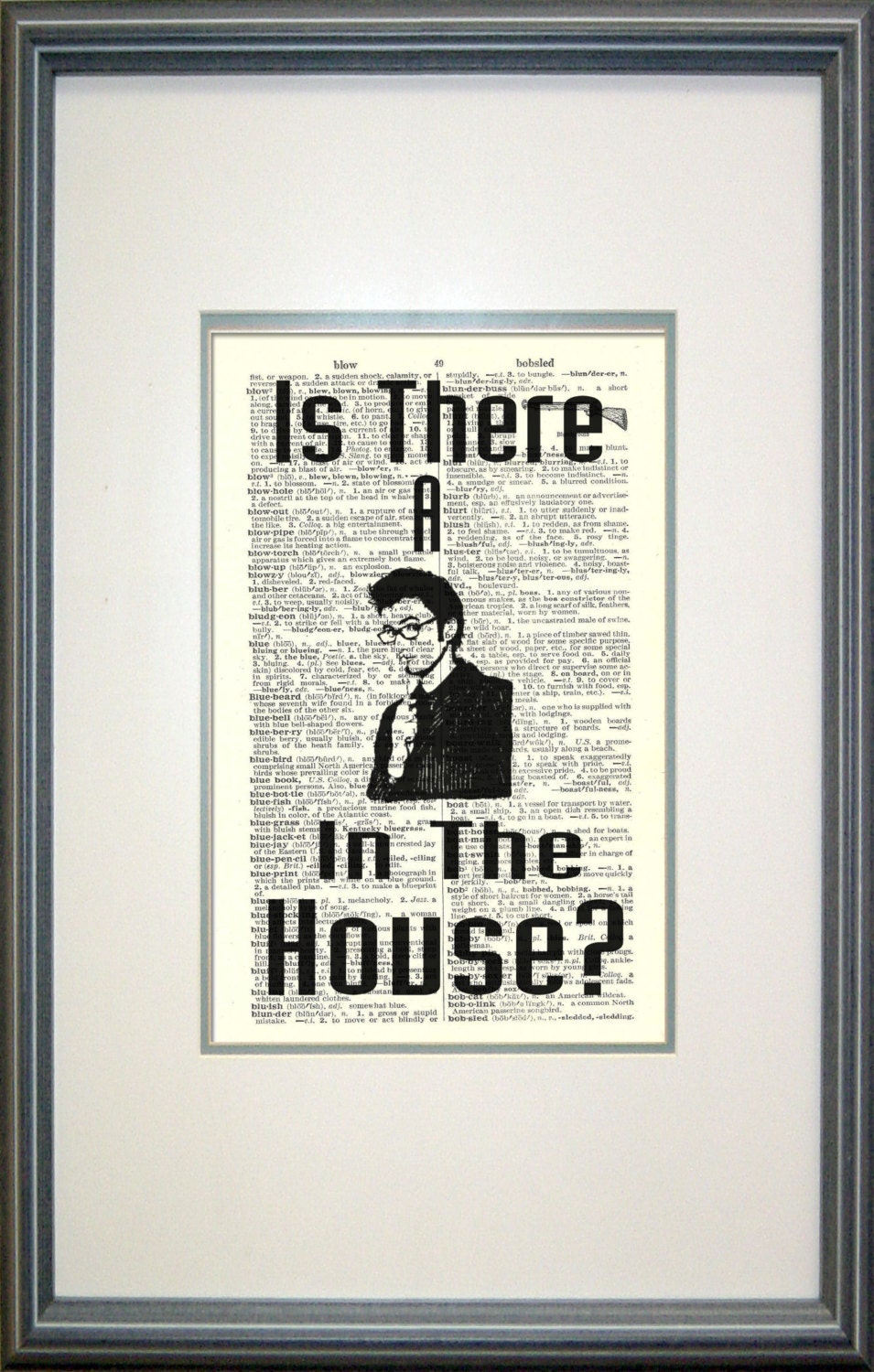 Doctor Who Print on Vintage Book Page by Papyrusaurus, Whovian, Fan Art, Nerd Print, Tenth Doctor