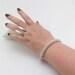 Beautiful wedding bracelet. Bridal bracelet,Swarovski Crystal Rhinestones bracelet, Wedding, OOAK..