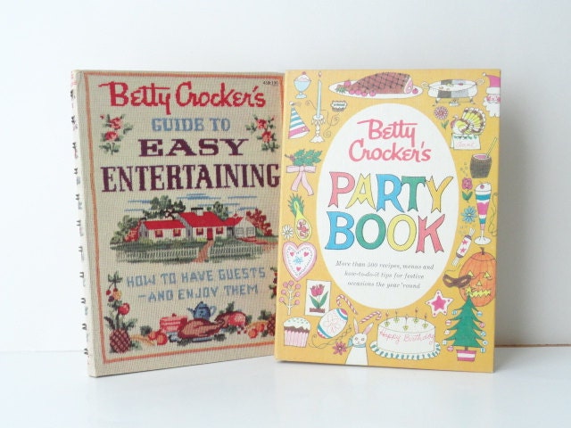 Betty Crocker Party Book First Edition and Guide to Easy Entertaining  Vintage Cookbook Mothers Day Halloween