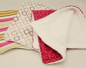 Minky Burp Cloths Set of 3 Girls