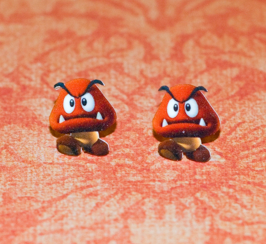 Mario Mushroom Earrings