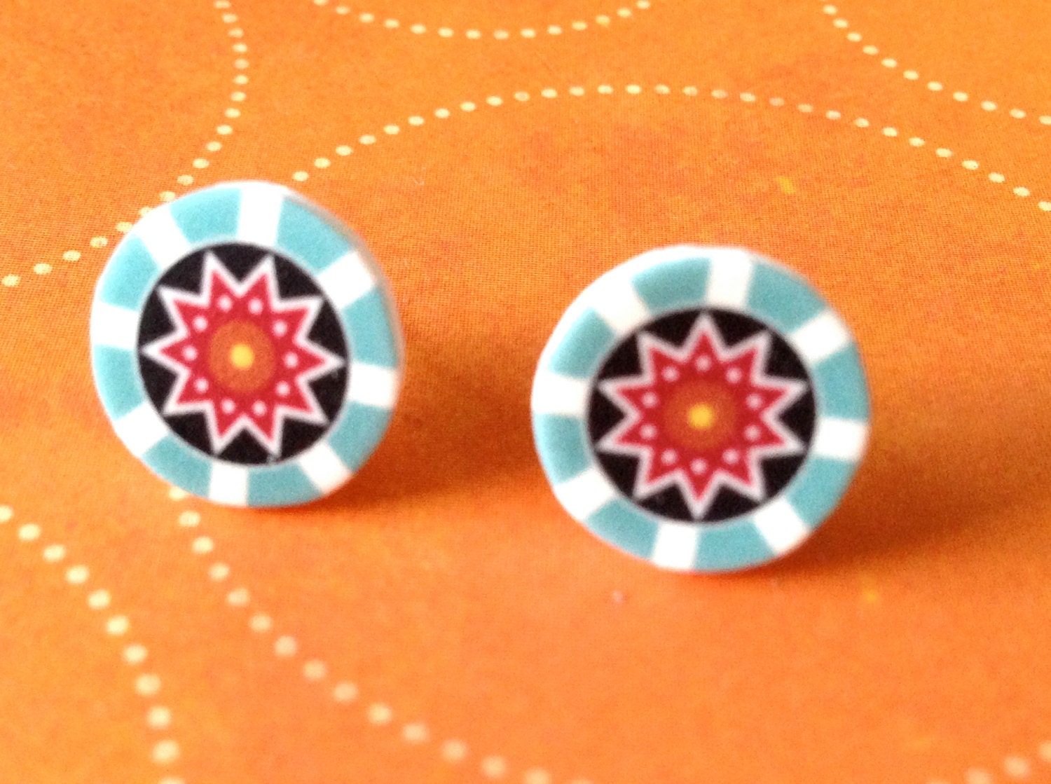 Aztec Native Pattern Earrings