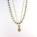 SALE Jubjub. Genuine labradorite and vermeil rosary chain with gold filled chain vermeil clasp and charm, necklace, anklet, bracelet
