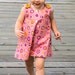Pink Dasies - Girls Jumper Dress - Girls Fashion - Toddler Clothing - Newborn Handmade - Pink - Top - Etsy Kids - 3M to 4T