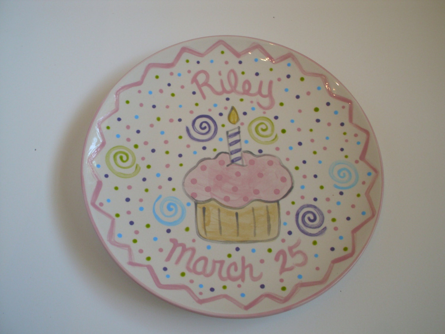 Custom Personalized Birthday Plate