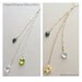 Family/Mother's Necklace, Personalized Necklace, Birthstone Necklace, Sterling Silver, Unique Mother's Jewelry, Mother of Three