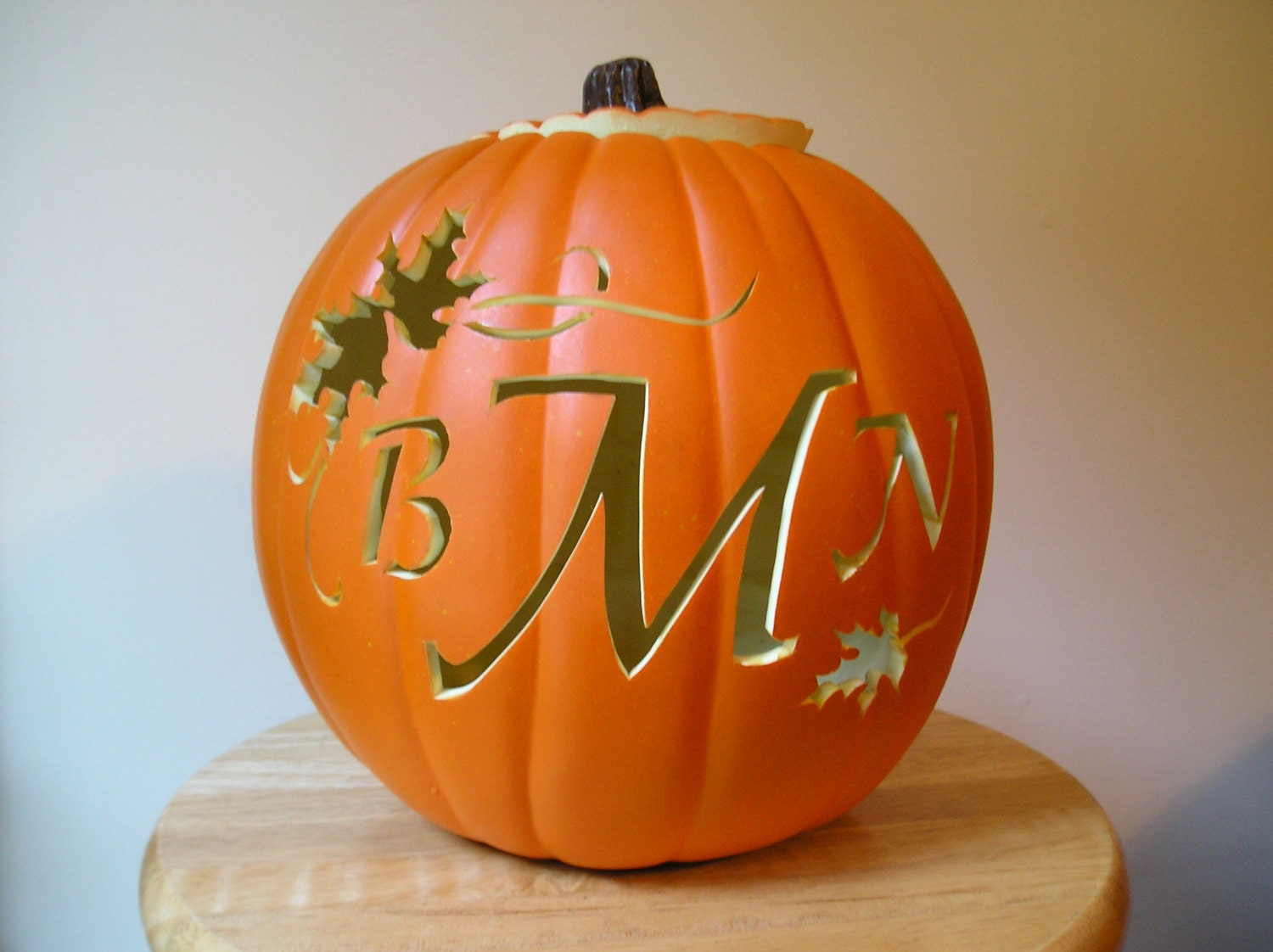 Custom Carved Pumpkin for Weddings and Fall Decorating