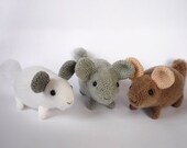 Crocheted chinchilla plushie
