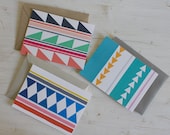 Little Geometries - Set of 3 Blank Cards