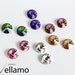 Sterling silver earrings with Swarovski crystals, large, 14mm, choose your color, Vitrail rainbow color, purple haze