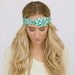 Turban Headband Minty Turquoise Heart Headband Turband Twist Stretchy Women's Fashion Headband Cute Hair Band