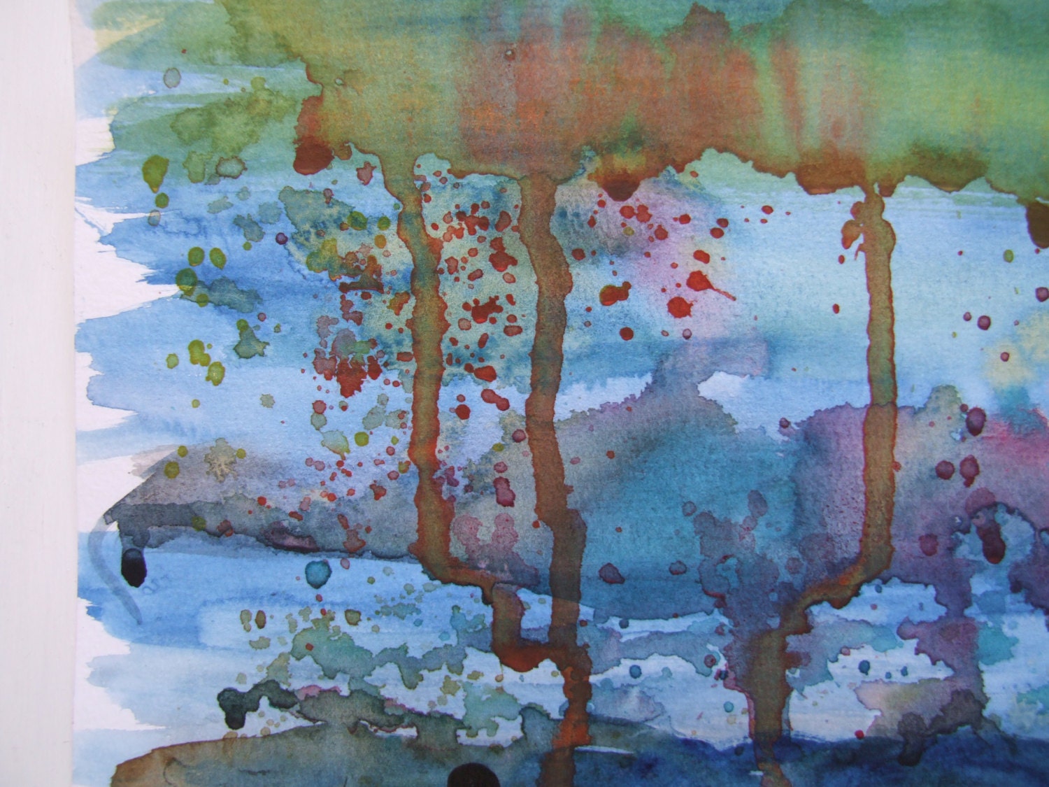 Original Watercolor Painting The Sea